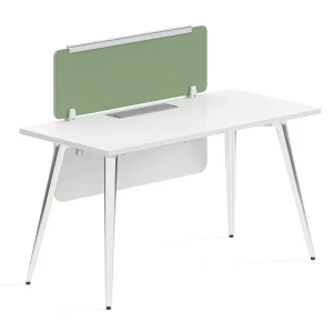 Linear Modular Office Furniture 2 4 Person Inline Workstation with Angled Leg and E0 MFC Board for Workspace