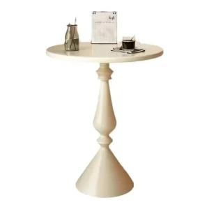 Living Room Bedroom Design Small Round Wood Side End Table Coffee Table