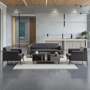 Living Room Commercial Furniture Leather Office Sofas Office Chair Sofa Set Modern Sectional Couch