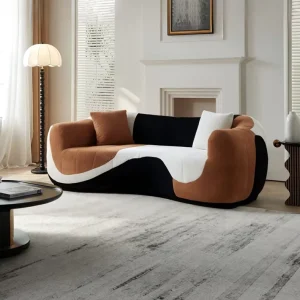 Living Room Double Sofa Creative Office Furniture Compressed Sofa Curved Sofas for Home Luxury Living Room Furniture Sofa Set