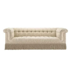 Living Room Furniture Modern Chesterfield 3-Seater Sofa Luxury Tufted Upholstered Couch