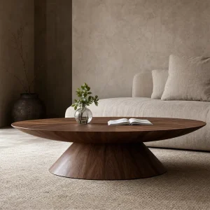 Living Room Furniture Nordic Table Minimalist Vintage Coffee Table Luxury Wood Grain Veneer Center Table for Home