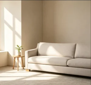 Living Room Furniture Simple Indoor Fabric Sofa Set for Home Guest Room Small Space