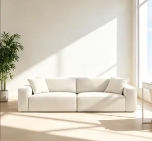 Living Room Furniture Simple Indoor Fabric Sofa Set for Home Guest Room Small Space