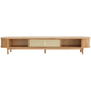 Living Room Furniture TV Storage Cabinet Rattan Wooden Modern TV Cabinet