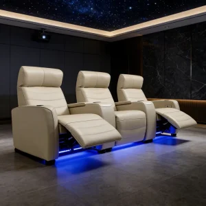 Living Room Home Theater Sofa Set Electric Wood Multi functional Video Room Villa Movie Watching Oxygen Chamber Seat