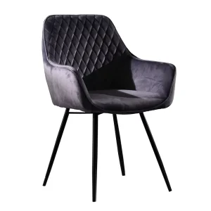 Living Room Leisure Armchair Grey Velvet Green Nordic Style Modern Apartment Hotel Fabric Chair