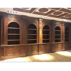 Living Room Modern Solid Wood Extendable Convertible Bookshelves Home Furniture Display Rack Vintage Cabinet