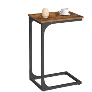 Living Room Side Tables Luxury C Shaped Convertible Side Table Small Wooden Frame Modern Coffee Table