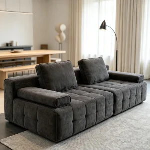 Living Room Sofa Collection Modern Flexible Seating Furniture Compact Compressed Sofa for Apartment Interior Design
