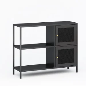 Living Room TV Console Table Metal Display Bookshelf Bookcase Shelf Table Shelf Home Hallway Rack