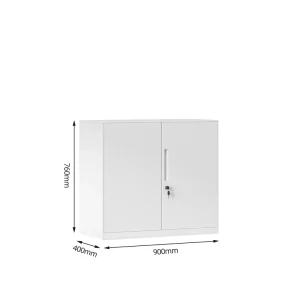 Lockable Metal Filing Cabinet with Adjustable Internal Layout Allowing Customization for Specific Storage Needs