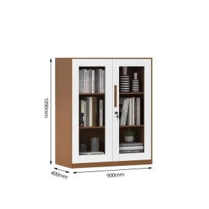 Lockable Metal Filing Cabinet with Adjustable Shelves for Secure and Customizable Office Storage