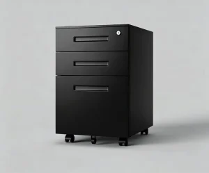 Lockable Mobile File Cabinet 3 Drawer Steel Office Storage Cabinet Rolling Pedestal Organizer for Home Workspace
