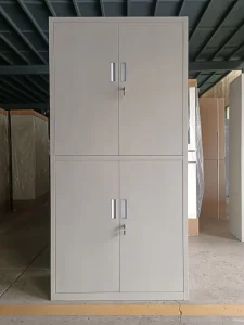 Lockable Steel Modern Office Storage Cabinet with Adjustable Shelves 2 Drawers Space saving School Use in Stock