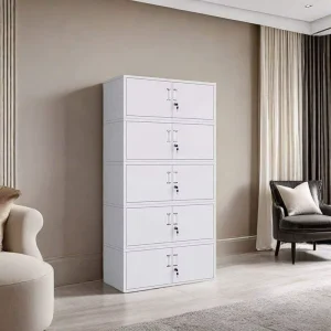 Lockable Steel Office File Cabinet Adjustable Shelves Heavy Duty Modern Design for Office School Hospital Workshop 4-Drawer