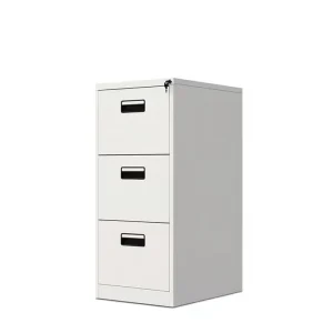 Lockable Steel Storage Drawer Cabinet Modern Design Hospital Grade 3 Drawer Vertical Filing Cabinet for Home Office Commercial