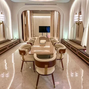 Long French Cream Style Office Negotiation Table Library Reading Desk Light Luxury Multifunctional Conference Long Table