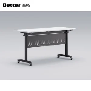 Long Modern Metal Foldable Thickened Conference Training Desk Office Computer Table for School Home Office Hotel Use