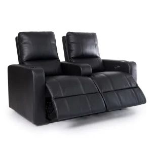 Loveseat and Three Seating Home Cinema Recliner Chair with LED Light Home Theater Sofa Wood Living Room Furniture