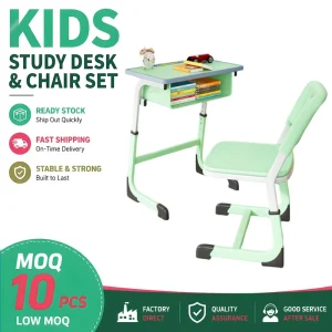 Low Moq Classroom Chairs and Tables Student Study Desk School Desk and Chair Set