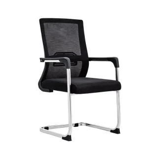 Low Price Mesh Office Chair Sled Base Ergonomic Reception Waiting Room Seating Comfortable Study Desk Chairs Bulk