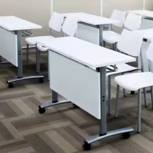 Low Price Modern Training Room Metal Support Steady Extendable Folding Training Table Desk
