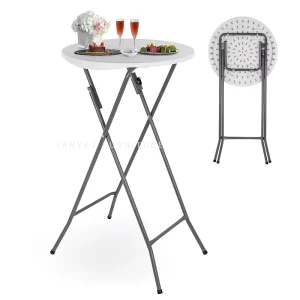 Low Price Outdoor Party Round Cocktail Foldable Bar Table for Events