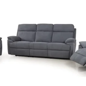 Lumber Support 3 Seater Electric Recliner Reclinable Sofa Set with Power Recliner and Headrest