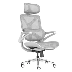 Luxurious Executive Office Chair High Back Ergonomic Design 5D Headrest Adjustable Mesh Upholstery Modern style for Hotel Use