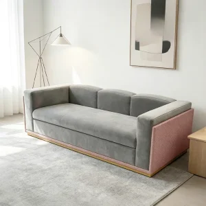 Luxurious Light Luxury Combination Fabric Office Sofa Set for Modern Hotels Business Reception Areas