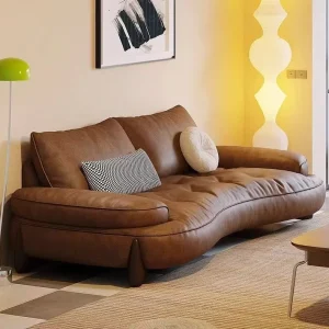 Luxurious Sofa Set Furniture Living Room White Luxury Leather Modern Sofa