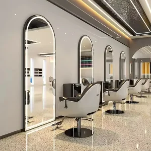 Luxury 70*170 cm Modern Design LED Metal Salon Mirror for Commercial Hairdressers and Barbers