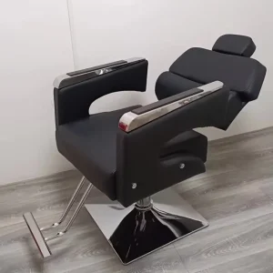 Luxury Adjustable Barber Chair with Durable Rotating Hair Chair Simple Style Hair Trim Chair for Beauty Salon & Barber Shop