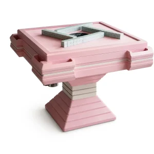 Luxury American Automatic Wood Mahjong Shuffle Table Electric Accessories for Casino Gambling Poker 4 Players Durable Design