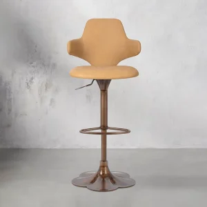 Luxury American Style Carbon Steel Frame Bar Stool Adjustable Height Swivel Function High End Home Use Island Bar Chair New