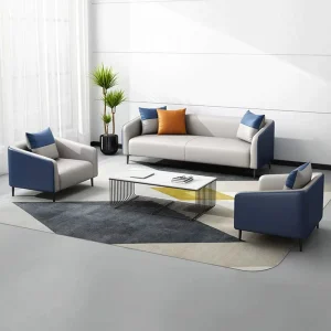 Luxury Apartment Living Room Elastic Sectional Couches Furniture U Shape Business Negotiation Office Sofa Set