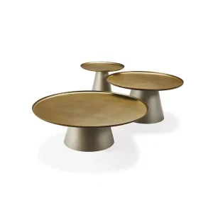 Luxury Arabic Modern Brassed Metal Modular Movable Coffee Table Round Home Furniture Decor Meishell Factory Price