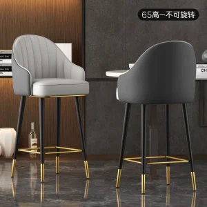 Luxury Bar Stool Adjustable Height Swivel Modern for Home Cafe Cashier