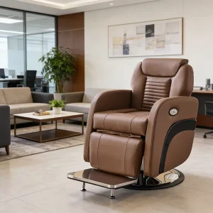 Luxury Barber Shop Adjustable Swivel Hairdressing Shampoo Chair Hydraulic Recliner Barber Chair