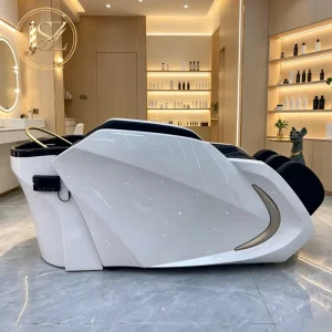 Luxury Beauty Salon Furniture Electric Head Spa Shampoo Chair Hair Washing Massage Bed with Water Circulation
