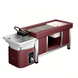Luxury Beauty Salon Hair Washing Head Heating Water Therapy Massage Shampoo Bed Washing Hair Salon Spa Head Bed No Plumbing