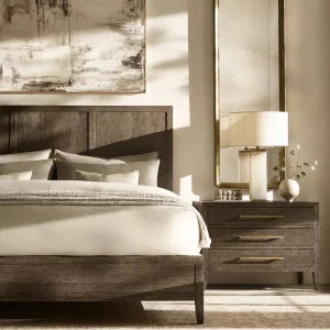 Luxury Bedroom Solid Wood Bed Modern Apartment Wooden Bed Resort and Hotel Guest Room Furniture Set Interior Furniture