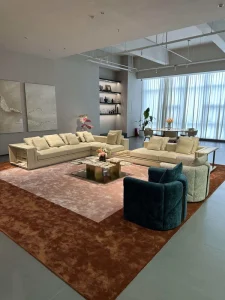 Luxury Black White Leopard Print Three Seat Sectional Wood Sofa Set Modern Design High End Italian Leather Sponge Living Hotel