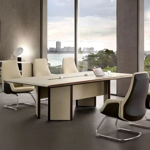 Luxury Boardroom Table Modern Office Conference Desk Cable Management for Office Meeting Room