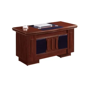 Luxury Brown Solid Wood Modern Extendable Executive Office Desk