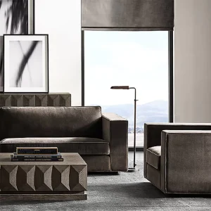 Luxury Chesterfield Wood Modern Recliner Office Sofa Set Living Room Lounge Hotel Use Home Use