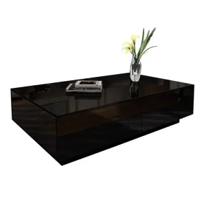 Luxury Coffee Table Natural Black Acrylic Frame Creative Coffee Table