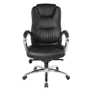 Luxury Comfortable Leather Office Chair Executive Ergonomic Revolving Recliner Swivel