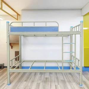 Luxury Commercial Dormitory Steel Bunk Bed Double Staff Bedroom Apartment Hotel Furniture Durable Simple Modern